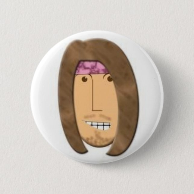 Rick Dunsford Cartoon Button (Front)