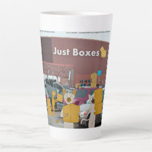 Rick London Big Box Stores For Cats Comic Latte Mug