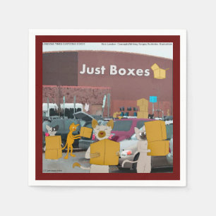 Rick London Big Box Stores For Cats Comic  Napkin