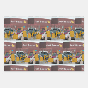 Rick London Big Box Stores For Cats Comic  Wrapping Paper Sheet