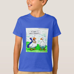 Rick London Boys Funny Goose Vampire With Bells  T-Shirt