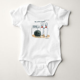 Rick London Cartoons Funny Bowling Comic  Baby Bodysuit