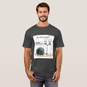 Rick London Cartoons Funny Bowling Comic T-Shirt