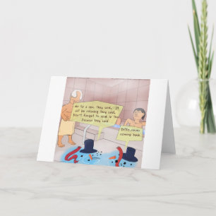 Rick London Comic Snowman Funny Gifts Holiday Card