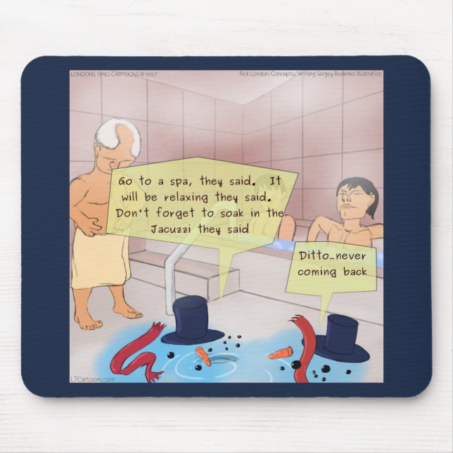 Rick London Comic Snowman Mousepad (Front)