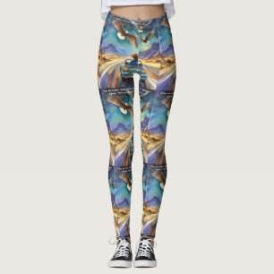 Rick London Driving In The Dark Funny Comic Leggings