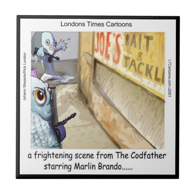 Rick London Fish Mafia Ceramic Tile (Front)