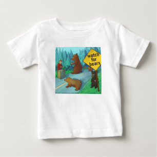 Rick London Funny Bears With Watches Comic Baby T-Shirt