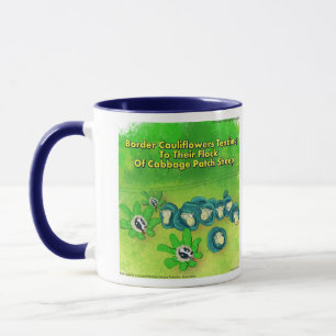Rick London Funny Border Collie Flower Comic  Mug