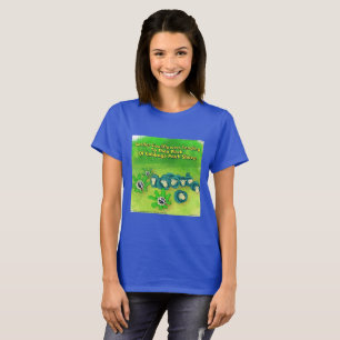 Rick London Funny Border Collie Flower Comic T-Shirt