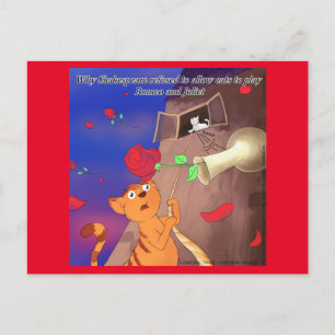 Rick London Funny Cat Romeow & Juliet  Postcard