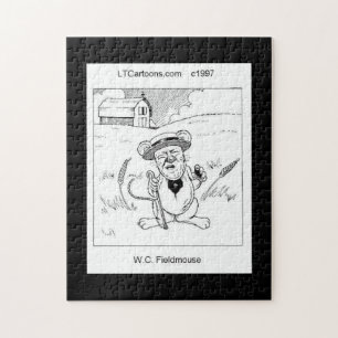 Rick London Funny Field Mouse Comic Jigsaw Puzzle