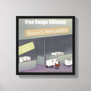 Rick London Funny Free-Range Chicken Print