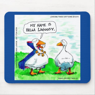 Rick London Funny Goose Vampire Wearing Bells  Mouse Mat
