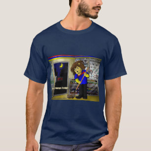 Rick London Funny "Lion Sweeps Tonight" Cartoon  T-Shirt