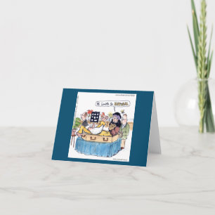 Rick London Funny Old Hippie Comic Funeral  Card