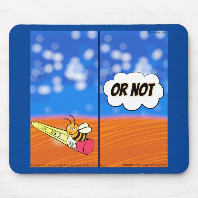 Rick London Funny Shakespeare Hamlet Bee Comic  Mouse Mat (Front)