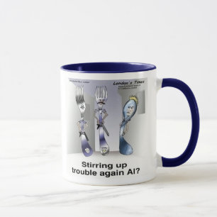 Rick London Funny Silverware Police  Mug