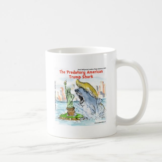 Rick London Funny Trump Shark Coffee Mug (Right)