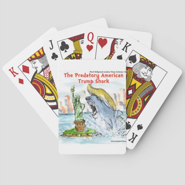 Rick London Funny Trump Shark Playing Cards (Back)