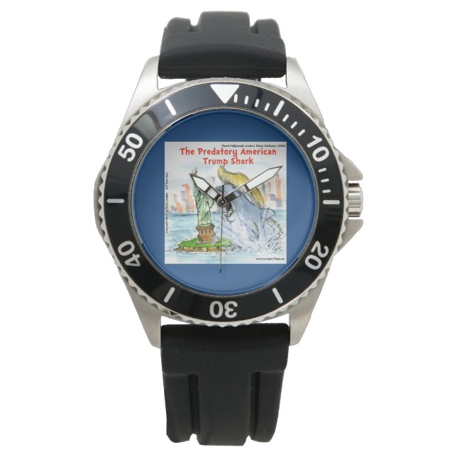 Rick London Funny Trump Shark Watch (Front)