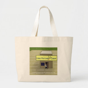 Rick London Funny Used Matches Entrepreneurial Large Tote Bag