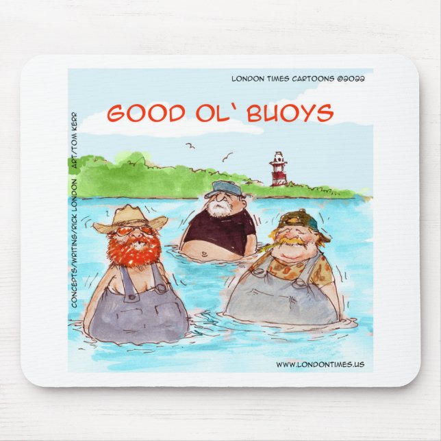 Rick London Good Ol' Buoys Funny Comic Mouse Mat (Front)