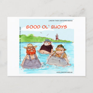 Rick London Good Ol' Buoys Funny Comic  Postcard