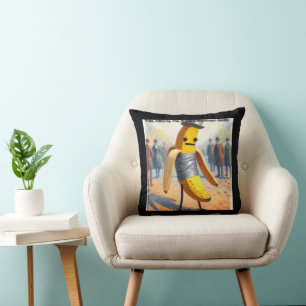 Rick London Hilarious Duct Tape Banana Art  Cushion