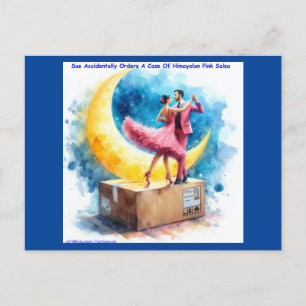 Rick London Himalayan Pink Salsa Funny Postcard