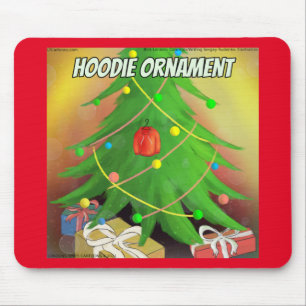 Rick London "Hoodie Ornament" Funny Christmas Mouse Mat