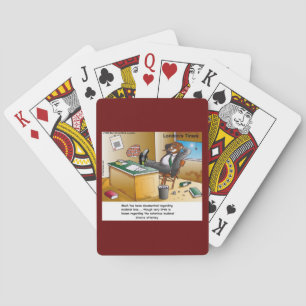 Rick London Muskrat Divorce Attorney Comic  Playing Cards