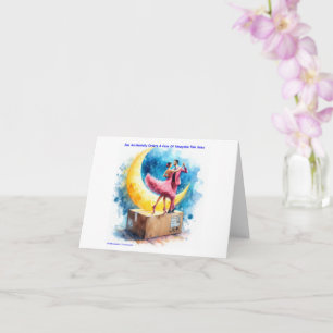 Rick London Pink Himalayan Salsa Funny  Card