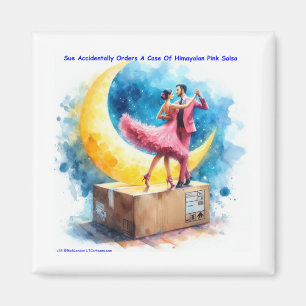 Rick London Pink Himalayan Salsa Funny Magnet