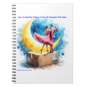 Rick London Pink Himalayan Salsa Funny Notebook