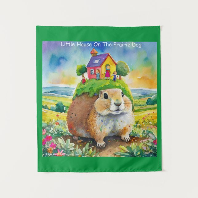 Rick London Prairie Dog Life Comic  Tapestry (Front)