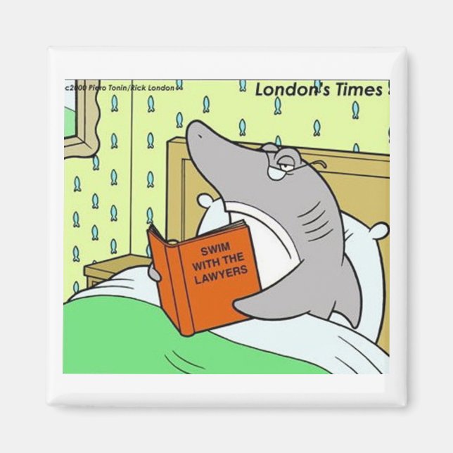 Rick London Shark Lawyer Funny  Magnet (Front)