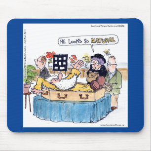 Rick London So Natural Funeral Funny Old Hippie Mouse Mat