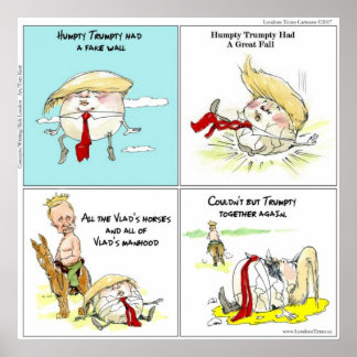Rick London "Trumpty Dumpty" Funny Poster
