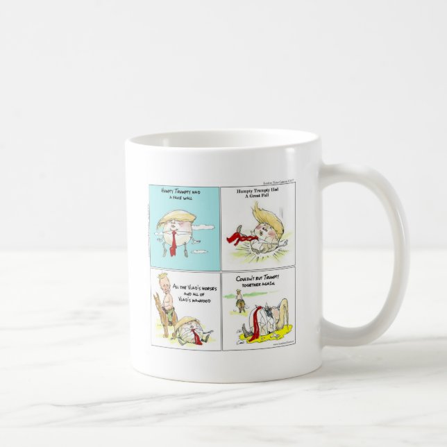Rick London "Trumpty Dumpty" Funny Trump Gift Coffee Mug (Right)