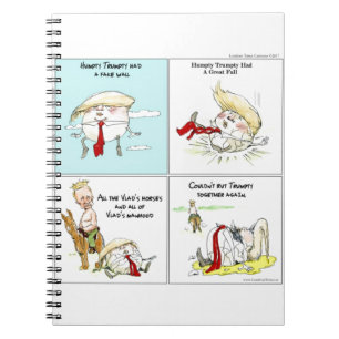 Rick London "Trumpty Dumpty" Funny Trump Gift Notebook