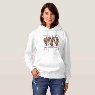 Rick London Womens "12 Drumsticks Drumming" Xmas Hoodie