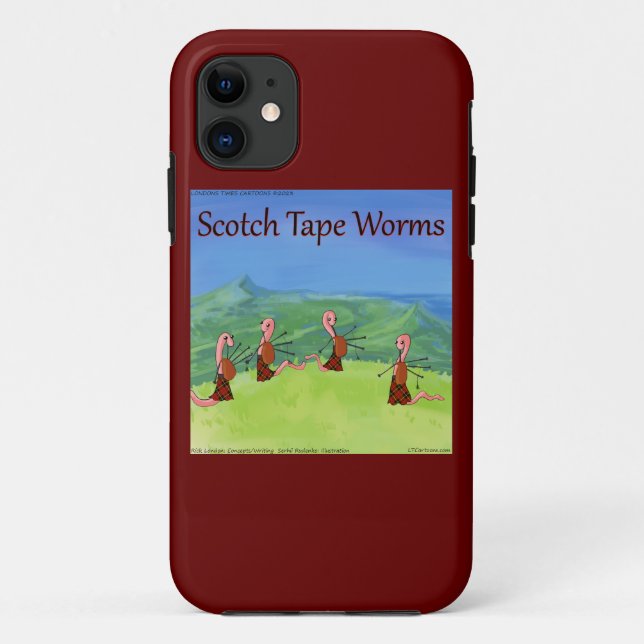Rick London Worms From Scotland Funny Case-Mate iPhone Case (Back)