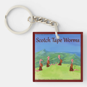 Rick London Worms From Scotland Funny Key Ring