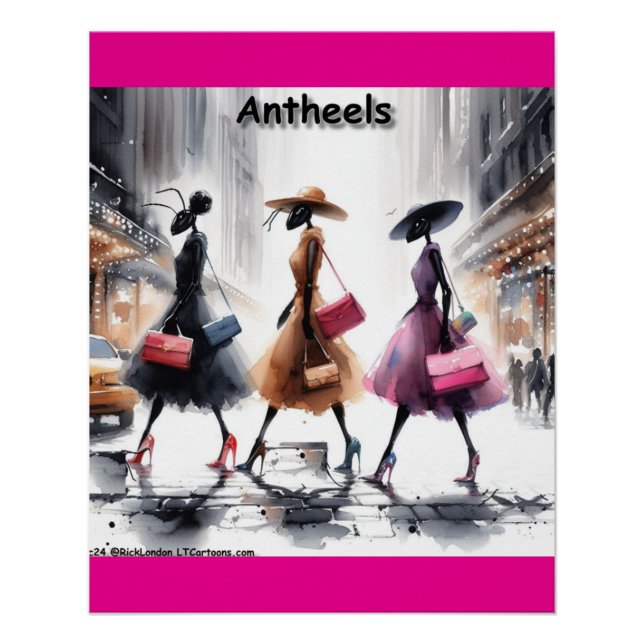 Rick London's Fashion Ants Of New York City Funny Poster (Front)