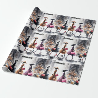 Rick London's Fashion Ants Of New York City Funny Wrapping Paper