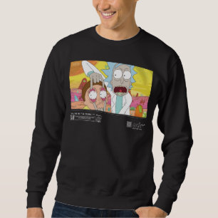 Rick Opening Morty's Eyes Quote Graphic Sweatshirt