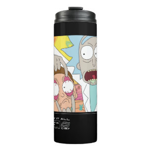 Rick Opening Morty's Eyes Quote Graphic Thermal Tumbler