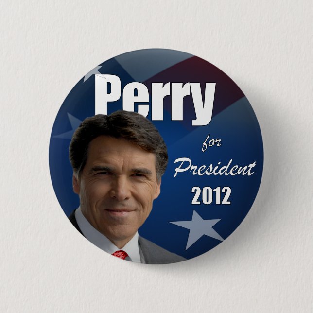 Rick Perry 2012 6 Cm Round Badge (Front)