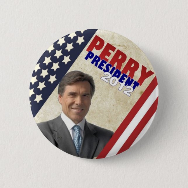 Rick Perry 2012 6 Cm Round Badge (Front)